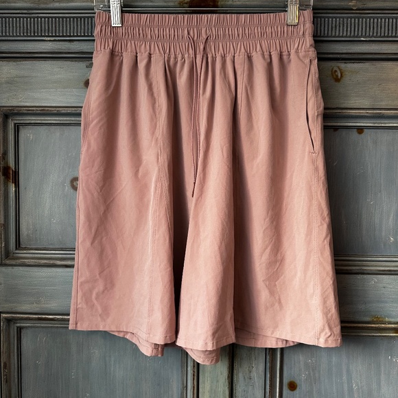 FP Movement Free People Bring Your Game Long High Waist Active Shorts Mauve Sz S - Picture 3 of 7